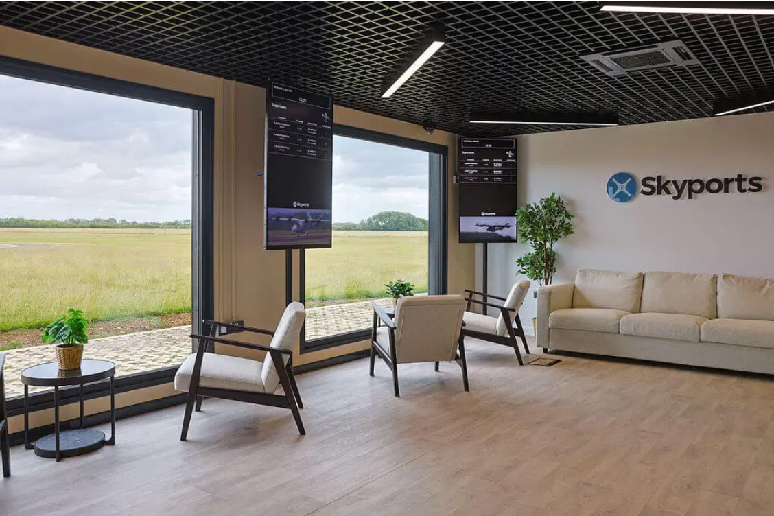 Inside the vertiport